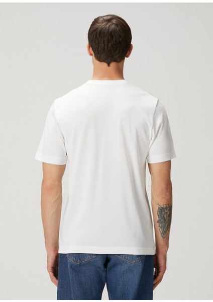 Regular Fit Beyaz Basic T-Shirt