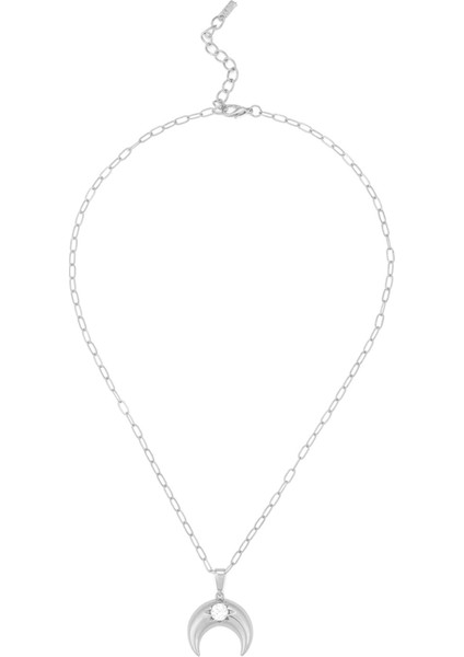 Lunar Swarovski Taşlı Rodyum Kaplama Kadın Kolye