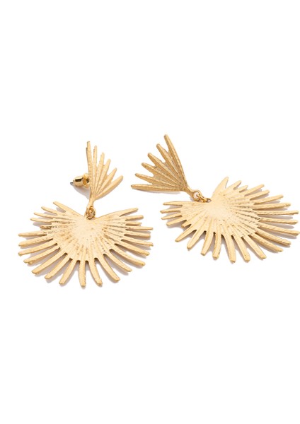 Maggie Zirkon & Altın Kaplama Gold Kadın Küpe
