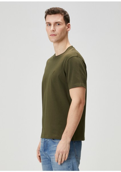 Haki Organik Pamuk T-Shirt modelleri