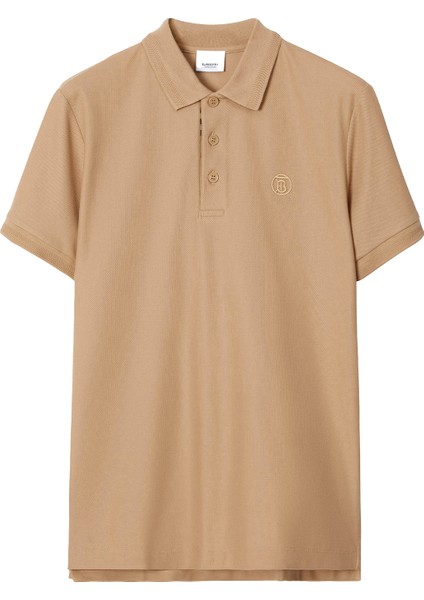 Eddie Bej Pamuklu Polo Yaka Kısa Kollu Erkek T-Shirt