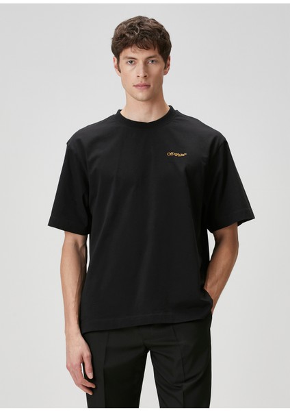Siyah Logo Baskılı T-Shirt