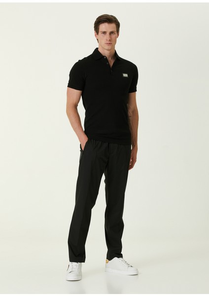 Essential Siyah Polo Yaka T-Shirt fiyatları