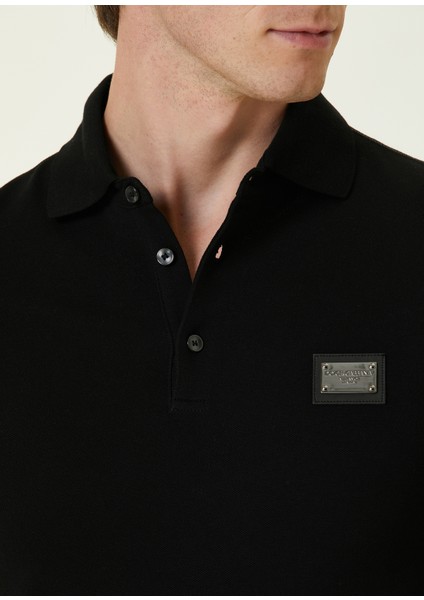 Essential Siyah Polo Yaka T-Shirt indirimleri