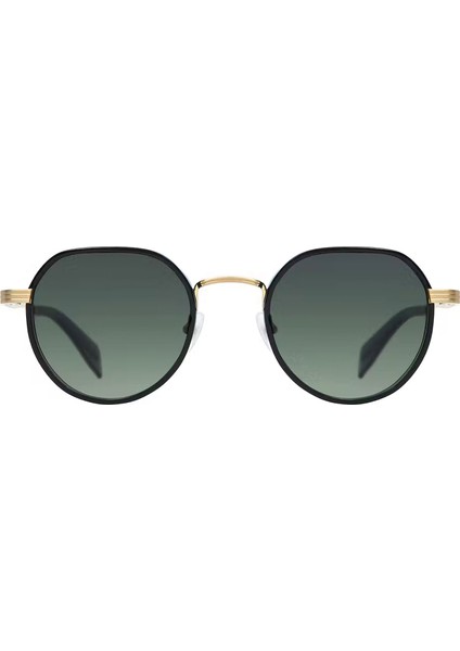 Beethoven 6787 Asetat 1 Oval Altın ve Siyah Unisex Güneş Gözlüğü