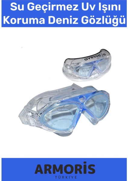 Renkli Ayarlanabilir Su Geçirmez Uv Koruma Deniz Gözlüğü Antifog Kutulu