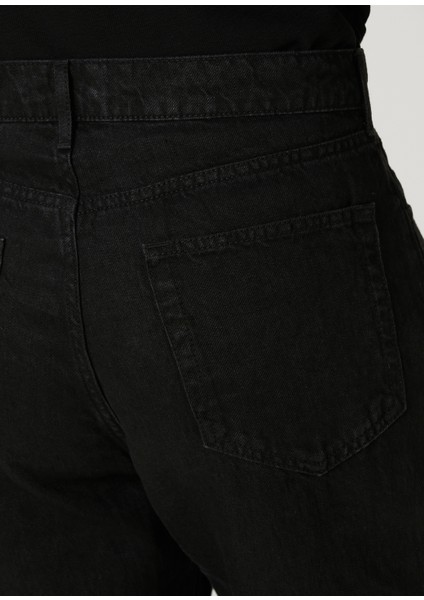 Siyah Keten Jean Pantolon indirimleri