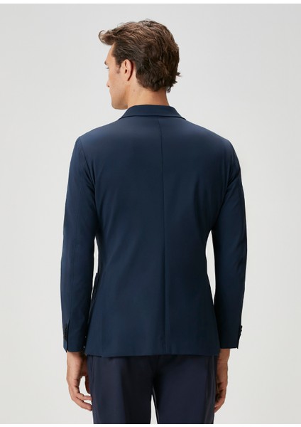 Drop 8 4WAY Stretch Lacivert Ceket