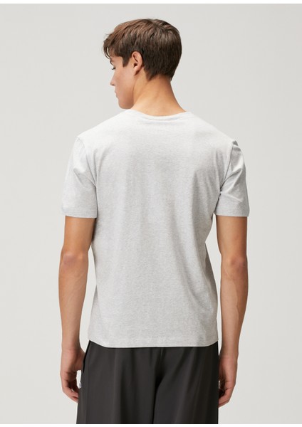 Grey Logo Embroidered T-Shirt fırsatları