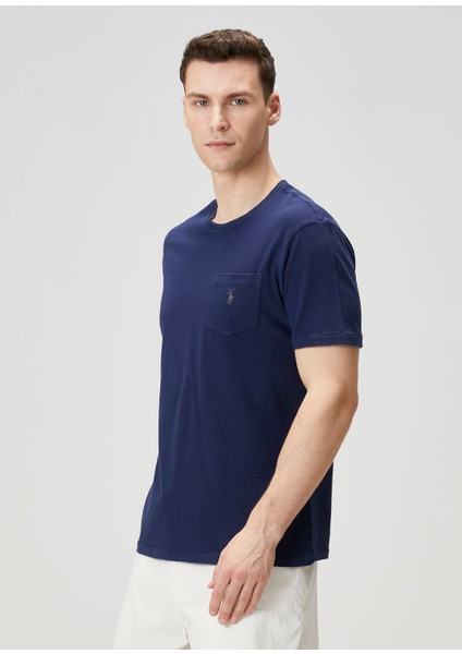Lacivert Logo Nakışlı T-Shirt modelleri