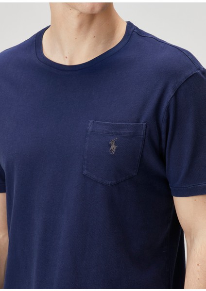 Lacivert Logo Nakışlı T-Shirt indirimleri