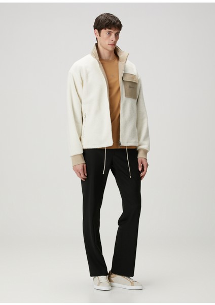 Bej Fleece Mont