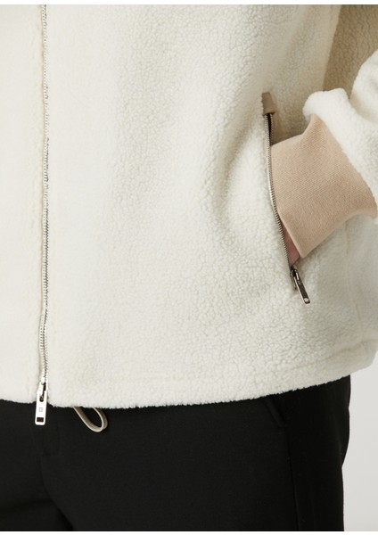 Bej Fleece Mont