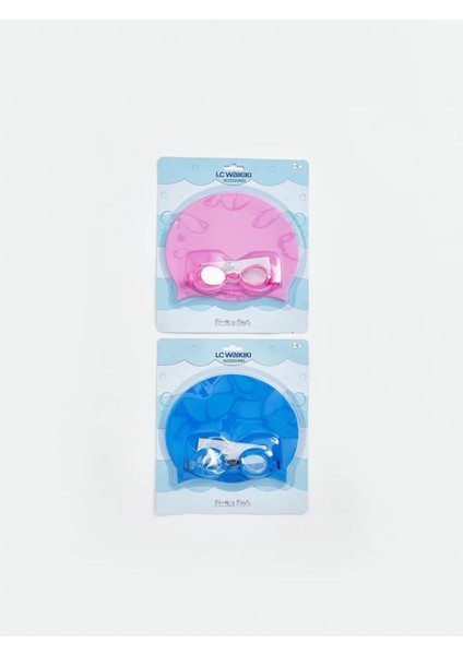Renkli Çocuk Deniz Gözlüğü ve Bone Seti, Şık ve Rahat Kullanım Için Idealdir