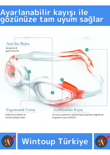 Çocuklar Için Ayarlanabilir Su Geçirmez Uv Korumalı Deniz Gözlüğü, Mavi Renk fiyatları