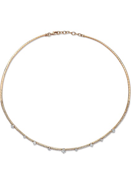 Nina 18 Ayar Altın Kadın Pırlanta Choker Kolye