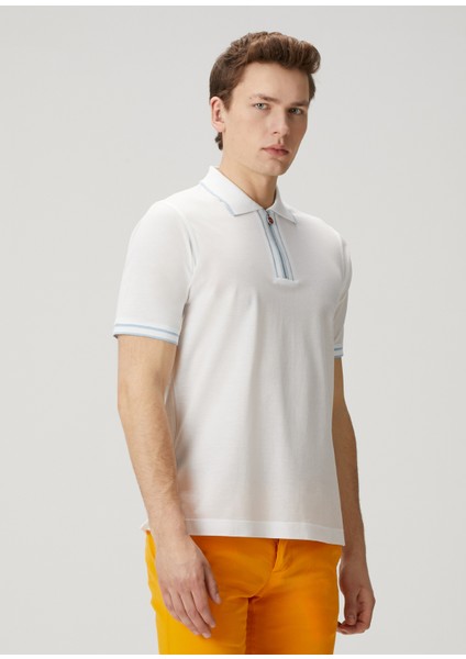 Beyaz Polo Yaka T-Shirt modelleri