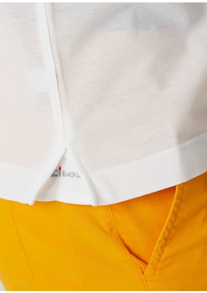 Beyaz Polo Yaka T-Shirt