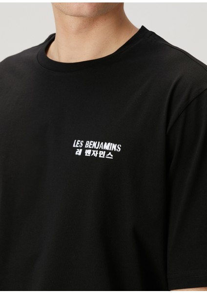 Siyah Logo Baskılı Oversized T-Shirt indirimleri