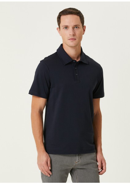 Slim Fit Lacivert Polo T-Shirt