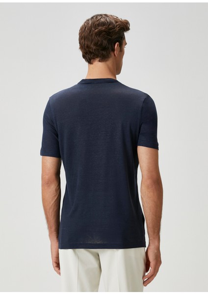 Lacivert Keten T-Shirt indirimleri