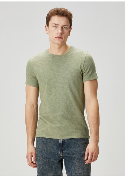 Bysapick Açık Yeşil Basic T-Shirt