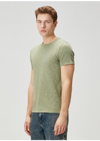 Bysapick Açık Yeşil Basic T-Shirt