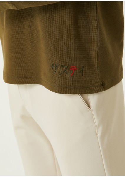Origami Yeşil Sweatshirt