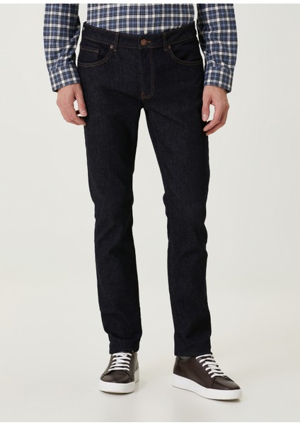 Slim Fit Lacivert Jean Pantolon fiyatları