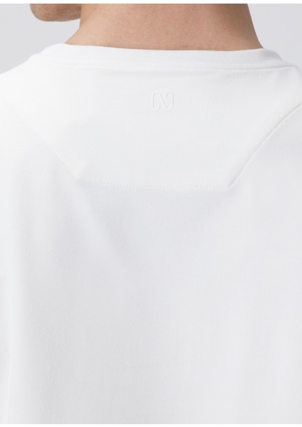 N-Tech Kırık Beyaz Basic T-Shirt