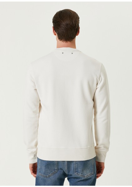 Kırmızı Beyaz Nakışlı Sweatshirt fırsatları