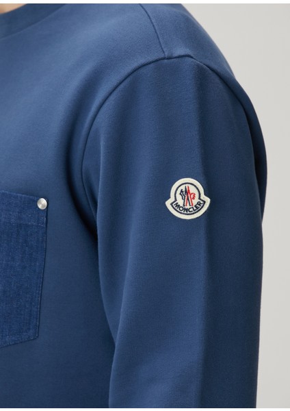 Mavi Logo Detaylı Sweatshirt