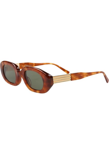 Ge-Cc2 - C03 Havana Asetat Unisex Güneş Gözlüğü