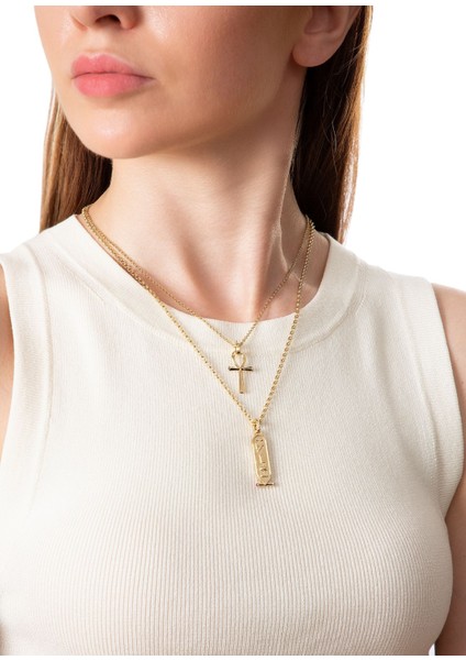 Ankh 14 Ayar Altın Kadın Charm