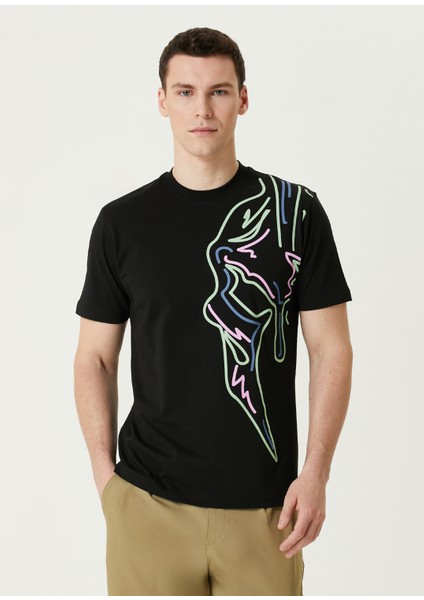 Siyah Baskılı T-Shirt