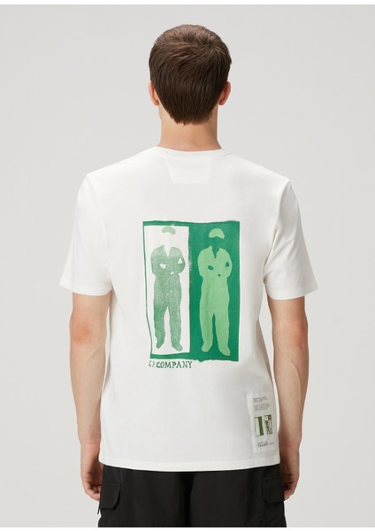 Beyaz Logo Baskılı T-Shirt fırsatları