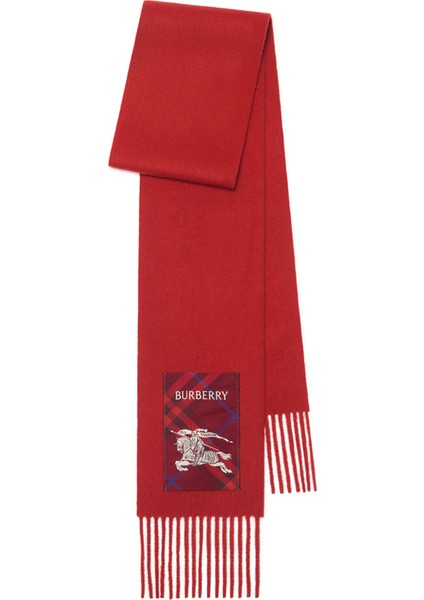 Solid Scf Label Kırmızı Kadın Kaşmir Atkı