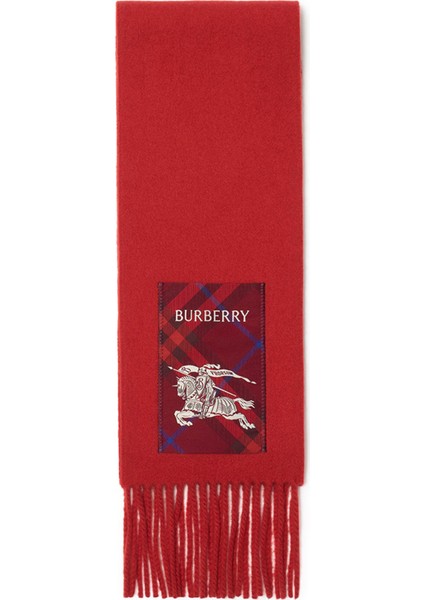 Solid Scf Label Kırmızı Kadın Kaşmir Atkı