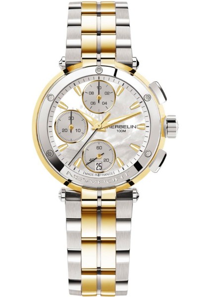 Newport Chronograph 35688BT19 Bicolor Kadın Kol Saati
