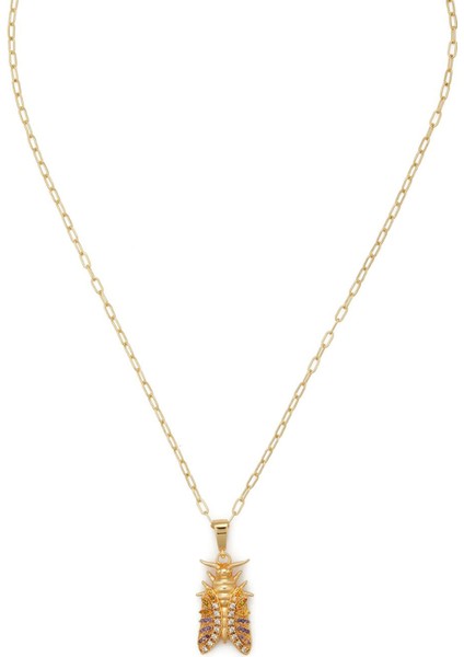 Daphne Swarovski Taşlı Altın Kadın Kolye