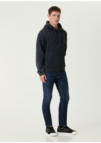 Slim Fit Lacivert Jean Pantolon