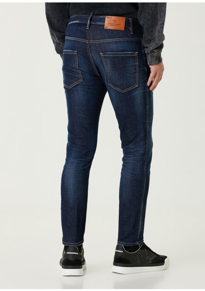 Slim Fit Lacivert Jean Pantolon modelleri