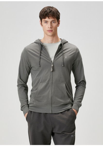 Brace Açık Gri Kapüşonlu Sweatshirt