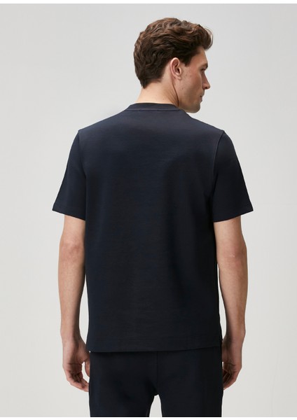 Lacivert Kısa Kollu Sweatshirt