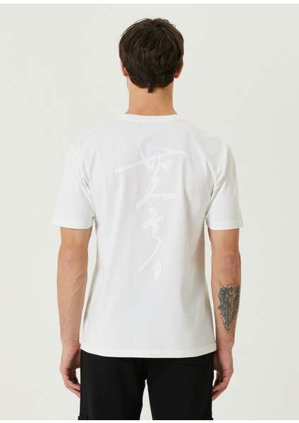 Haruka Beyaz Baskılı Oversized T-Shirt fırsatları