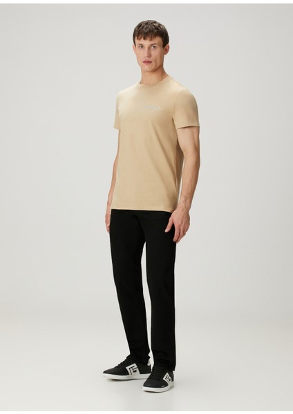 Bej Logo Nakışlı T-Shirt fiyatları