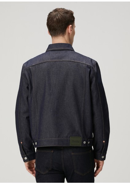 Koyu Lacivert Kontrast Dikişli Denim Ceket fırsatları