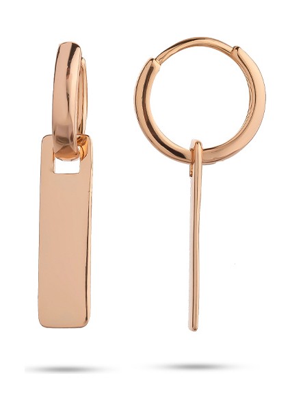 Sallantılı Çubuk Rose Gold Paslanmaz Çelik Kadın Küpe fiyatları