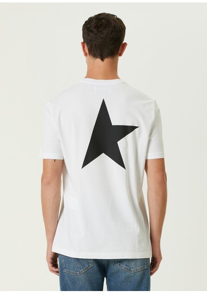 Siyah Beyaz Logo Baskılı T-Shirt fırsatları