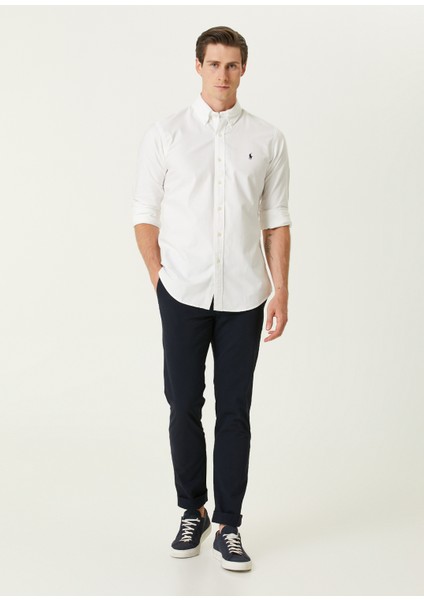 Custom Fit Beyaz Oxford Gömlek fiyatları
